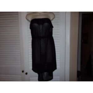 Ocean Pacific swimsuit coverup XL NWT Black‎ lacy